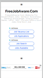 Mobile Screenshot of freejobaware.com