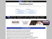 Tablet Screenshot of freejobaware.com